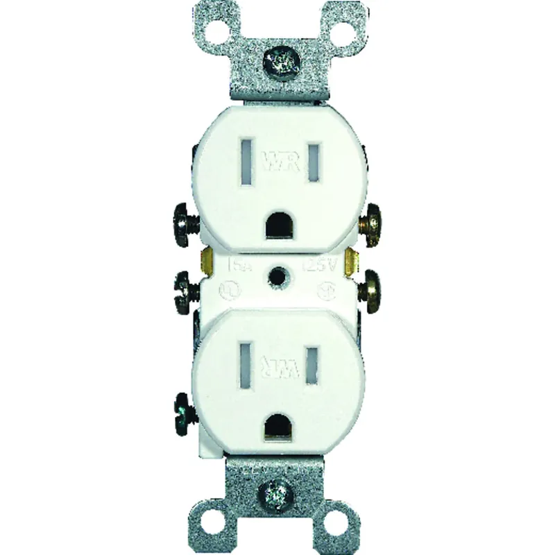 15 Amps 125 V Duplex White Outlet 5-15r 1 Pk