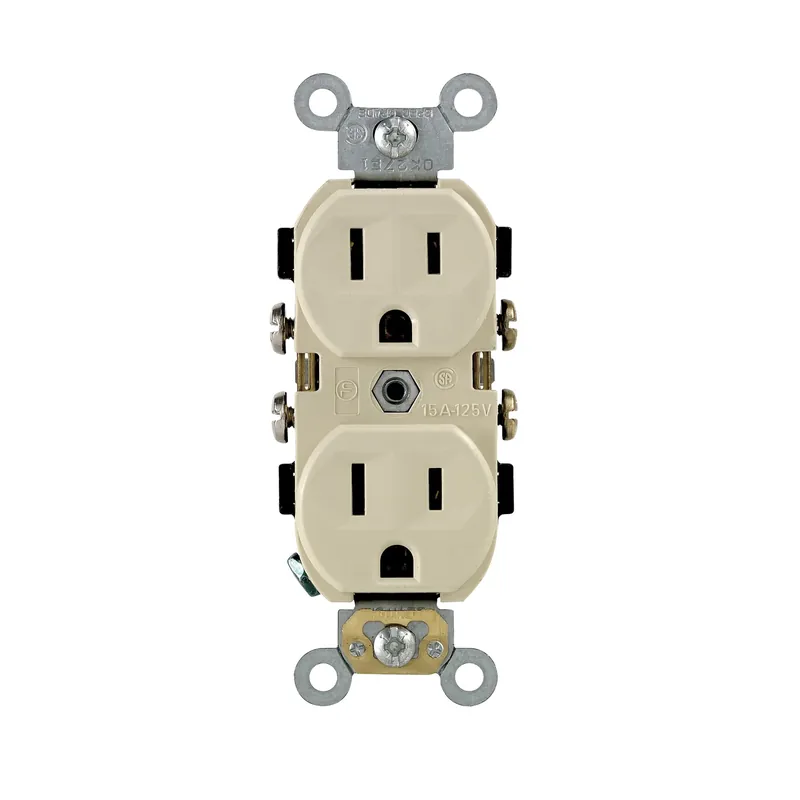 15 Amps 125 V Ivory Outlet 5-15r 1 Pk