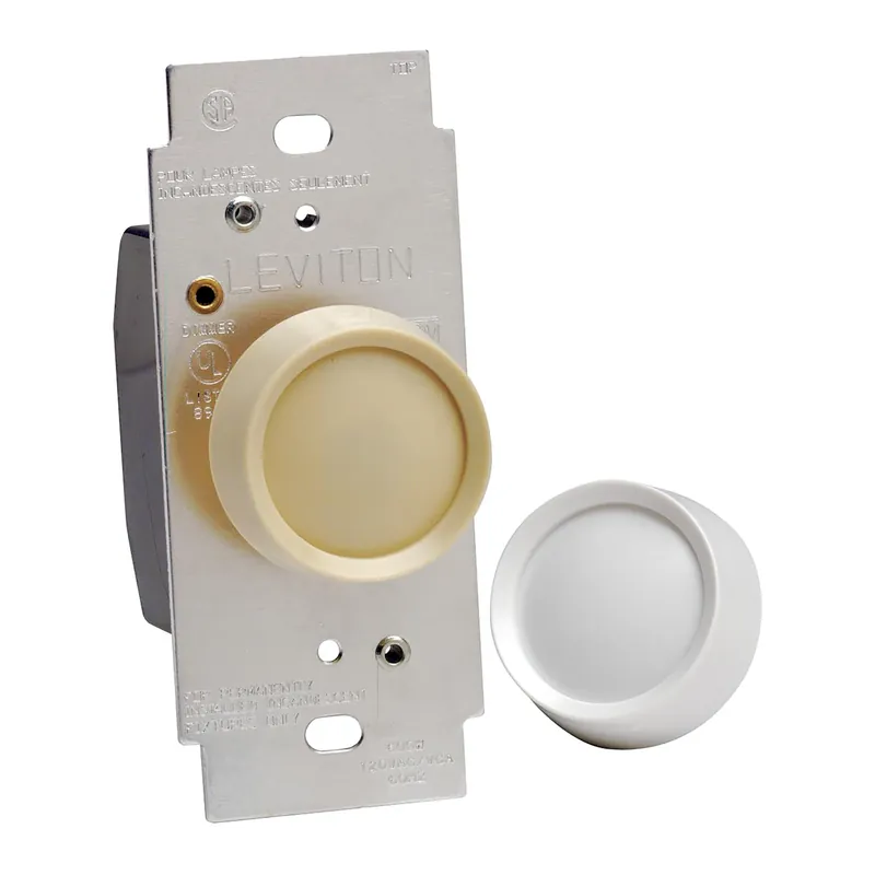Trimatron Light Almond & White 600 W Rotary Dimmer Knob 1 Pk