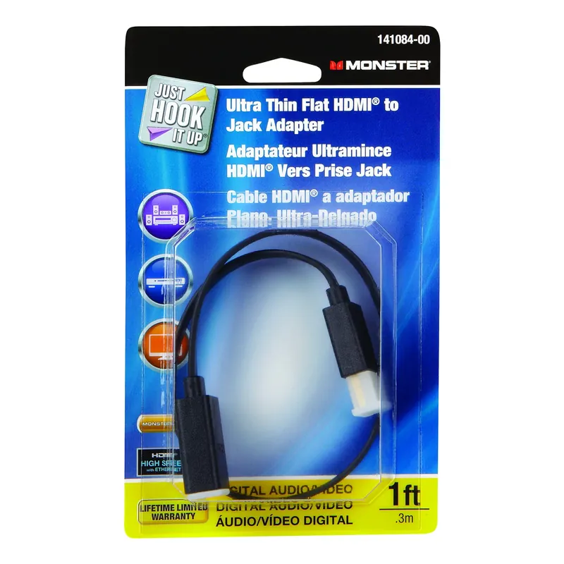 Just Hook It Up 1 Ft. High Speed Hdmi Cable With Ethernet