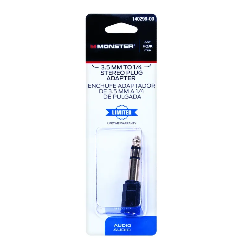 Just Hook It Up Stereo Jack Adapter 1 Pk