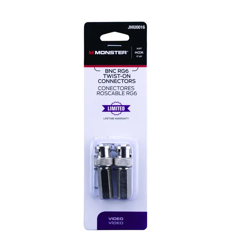 Just Hook It Up Twist-on Bnc Coaxial Connector 2 Pk
