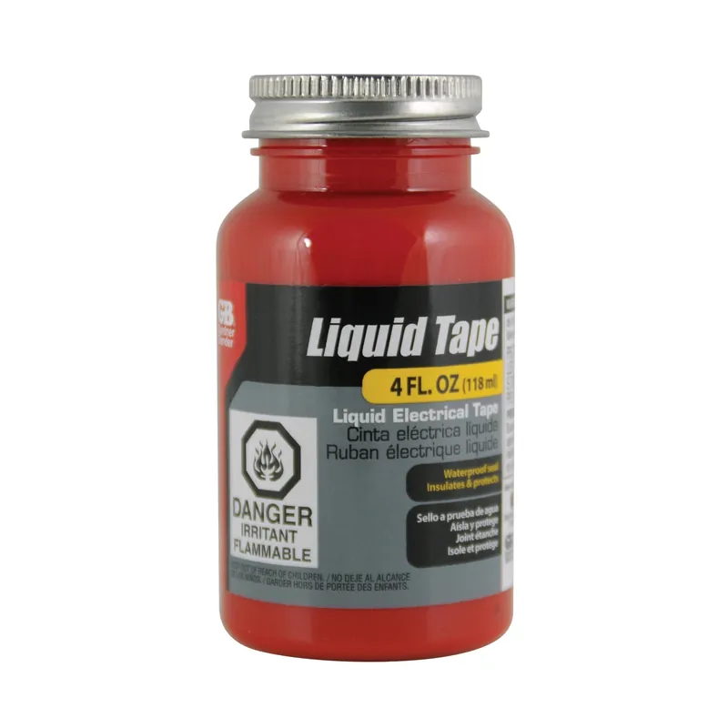 Liquid Tape Red Rubber Liquid Electrical Tape 4 Oz