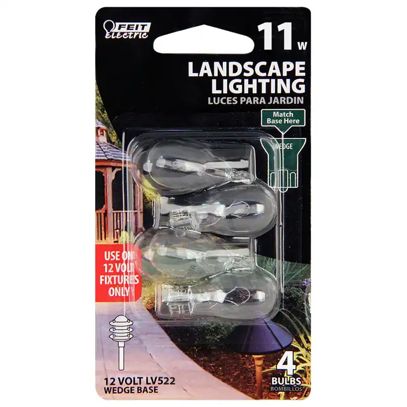11 W T5 Landscape And Low Voltage Incandescent Bulb Wedge Soft White 4 Pk