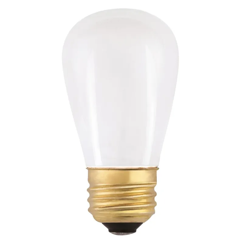11 W S14 Specialty Incandescent Bulb E26 (medium) White 1 Pk