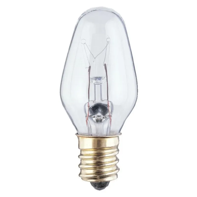 4 W C7 Specialty Incandescent Bulb E12 (candelabra) White 4 Pk