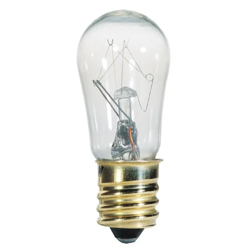 6 W S6 Specialty Incandescent Bulb E12 (candelabra) White 2 Pk