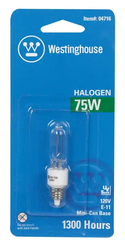 75 W T4 Specialty Halogen Bulb 1,450 Lm White 1 Pk