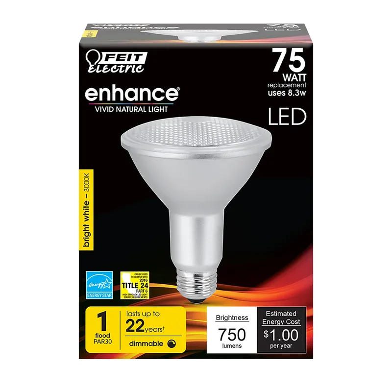 Enhance Par30 E26 (medium) Led Bulb Bright White 75 Watt Equivalence 1 Pk
