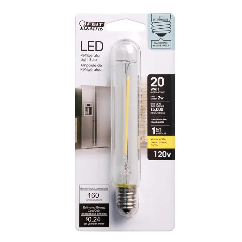 T6.5 E17 (intermediate) Led Bulb Warm White 20 Watt Equivalence 1 Pk