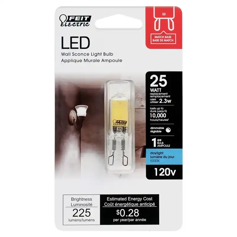 T4 G9 Led Bulb Daylight 25 Watt Equivalence 1 Pk