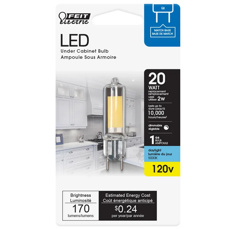 T4 G8 Led Bulb Daylight 20 Watt Equivalence 1 Pk
