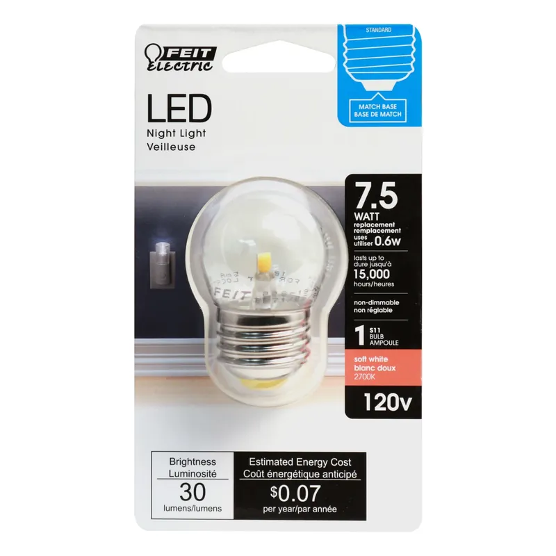 S11 E26 (medium) Led Bulb Soft White 7.5 Watt Equivalence 1 Pk
