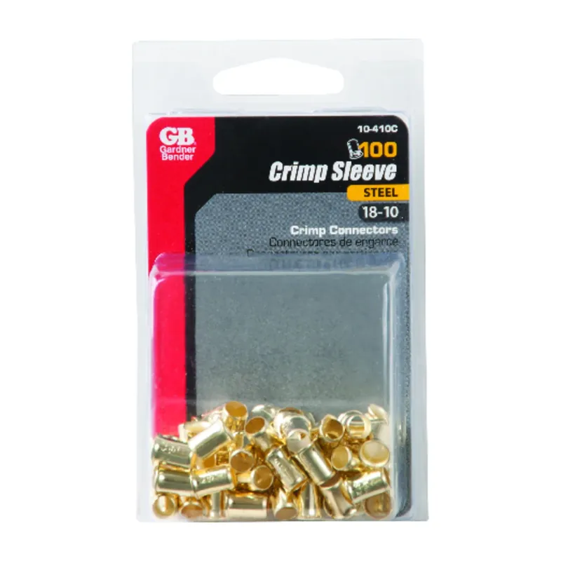 18-10 Ga. Copper Wire Crimp Connectors Gold 100 Pk