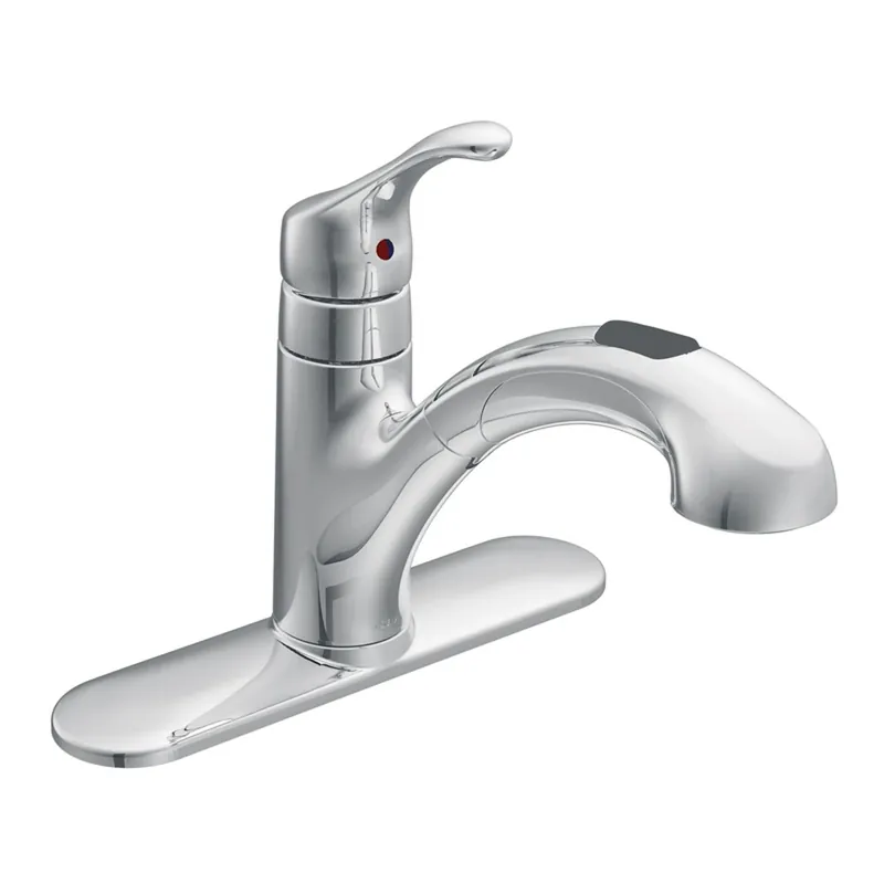 1-handle Kitchen Faucet With Pull-out Spray, Chrome