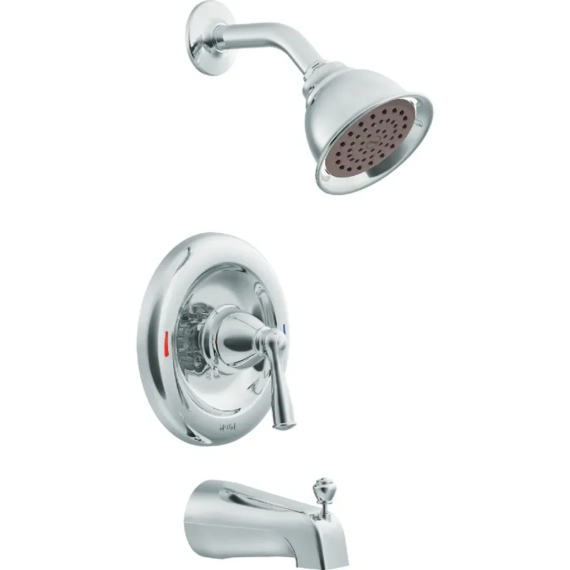 Banbury Tub / Shower Lever Handle, Spout + Showerhead, Chrome