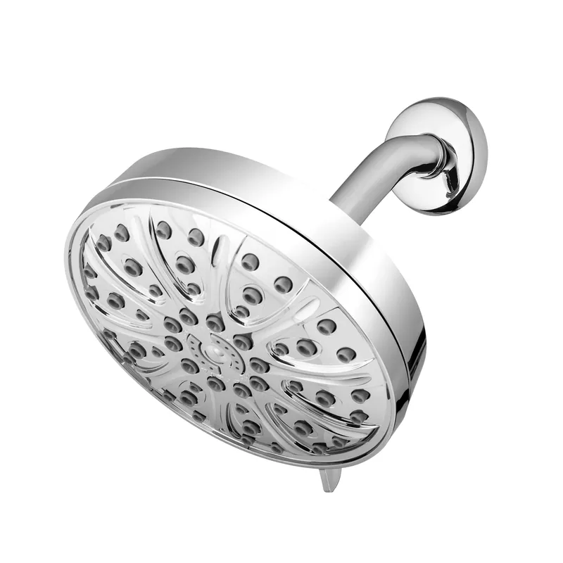 Powerpulse Massage Rain Shower Head, Fixed Mount, 6 Settings, Chrome