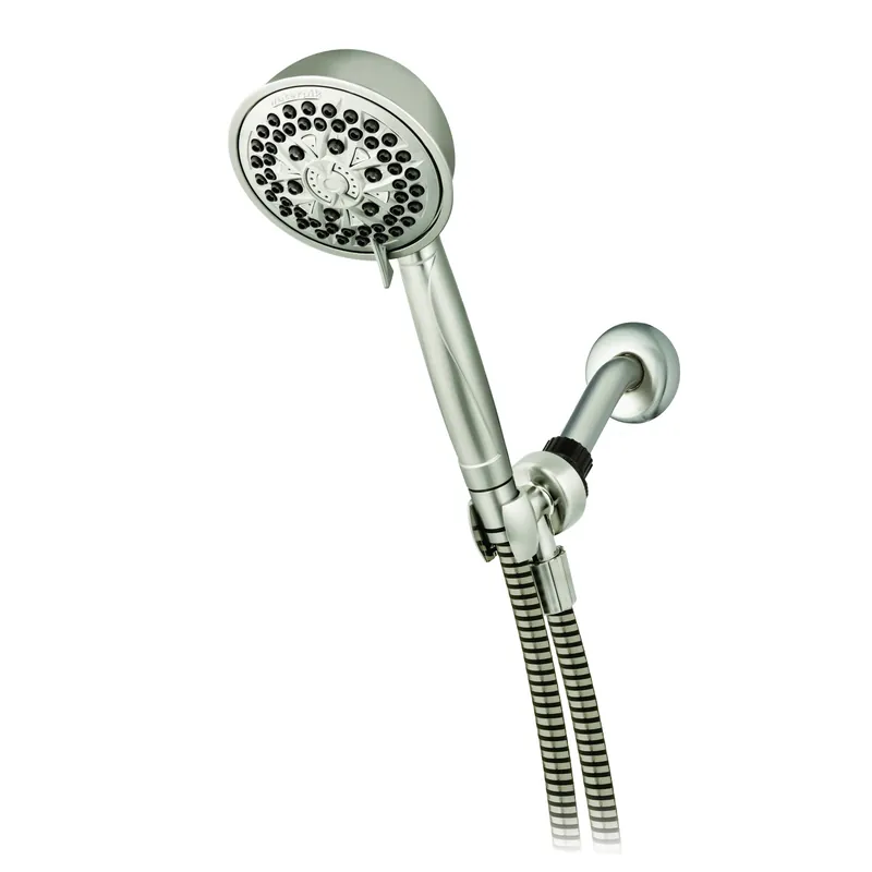 Powerpulse Massage Brushed Nickel Handheld Showerhead 7 Settings 1.8 Gpm