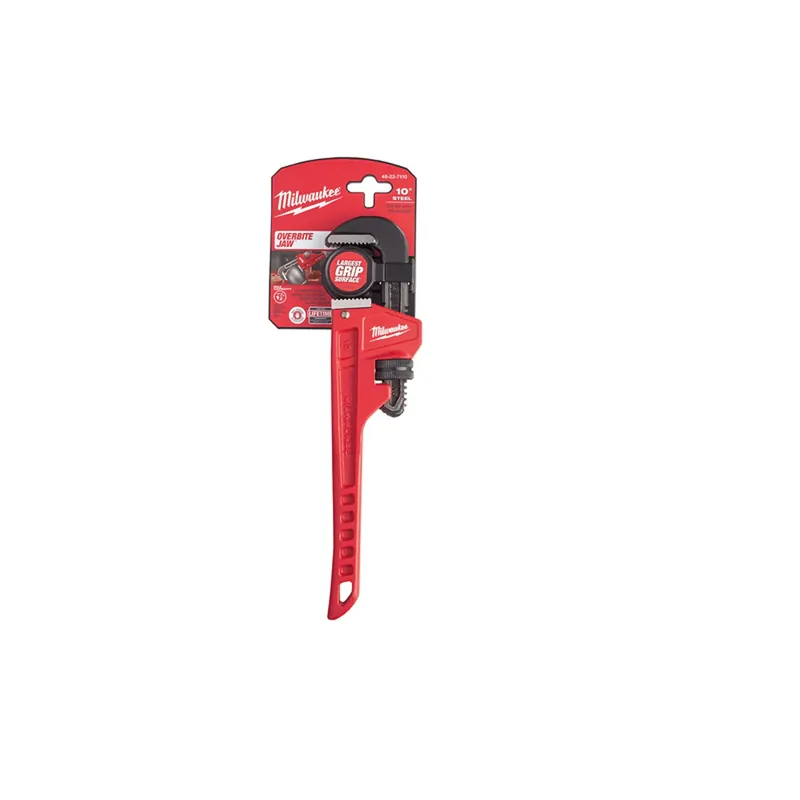 Pipe Wrench 10 In. L Black/red 1 Pk