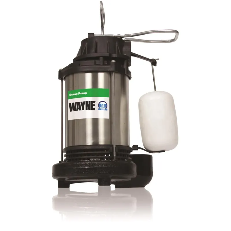 1/3 Hp 4600 Gph Stainless Steel Vertical Float Switch Ac Sump Pump