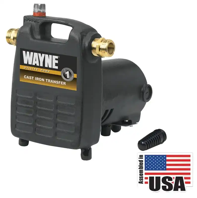 Cast Iron Portable Utility Pump, .5-hp Motor