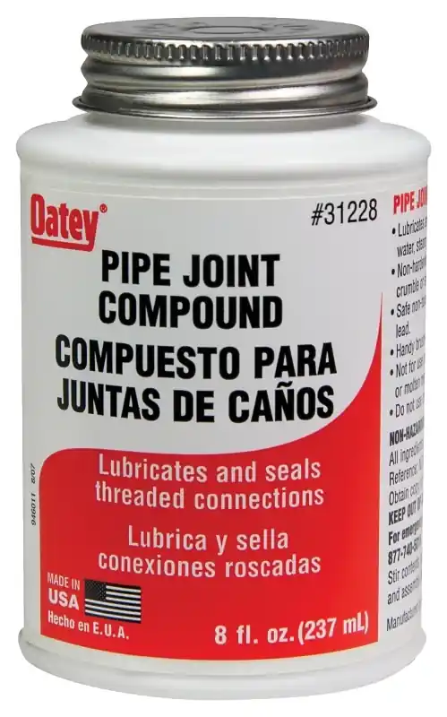 Gray Pipe Joint Compound 8 Oz - Ideal For Metal Threads