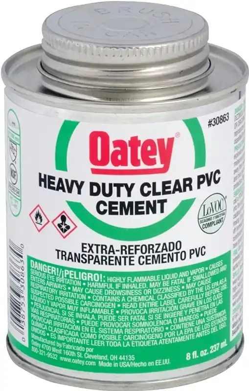 16 Oz. Heavy Duty Clear Pvc Cement For Pipe And Fittings