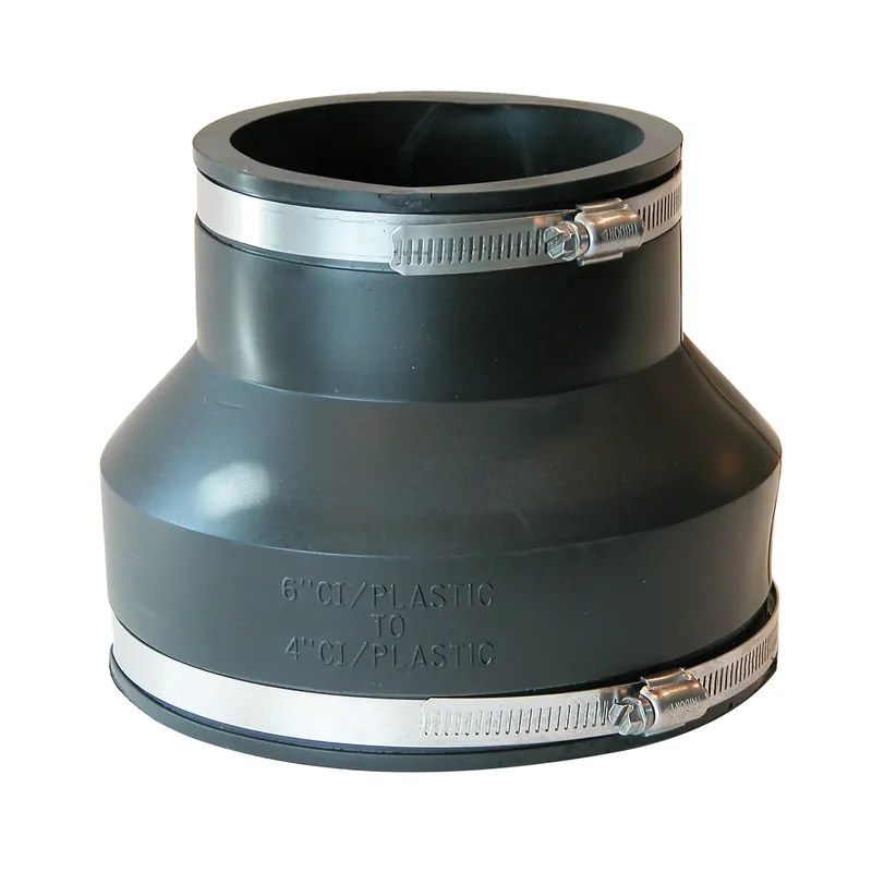 Schedule 40 6 In. Hub X 4 In. D Hub Pvc Flexible Coupling 1 Pk