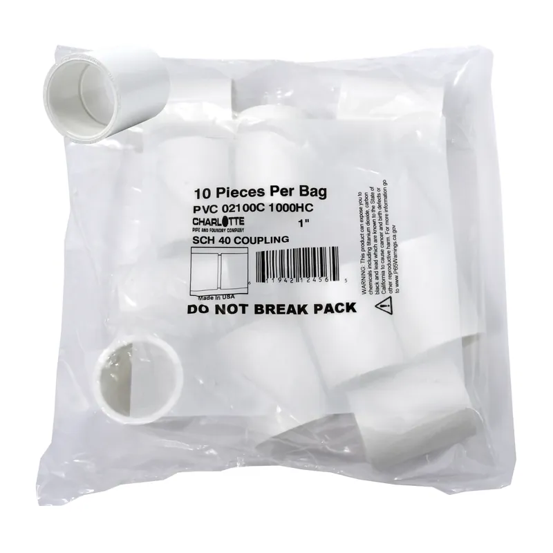 Schedule 40 1 In. Slip X 1 In. D Slip Pvc Coupling 10 Pk