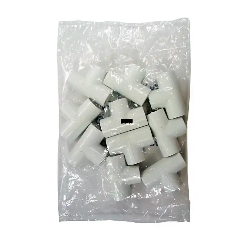 Schedule 40 1/2 In. Slip X 1/2 In. D Slip Pvc Tee 10 Pk