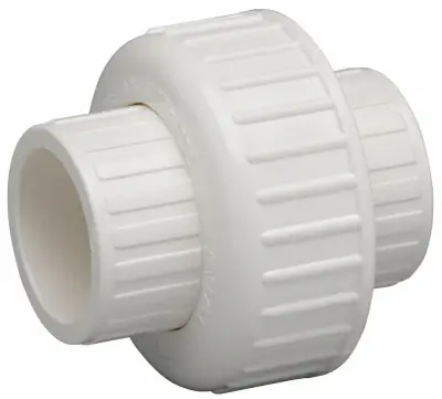 Schedule 40 Pvc Solvent Weld Slip Union, 1-1/2 In.