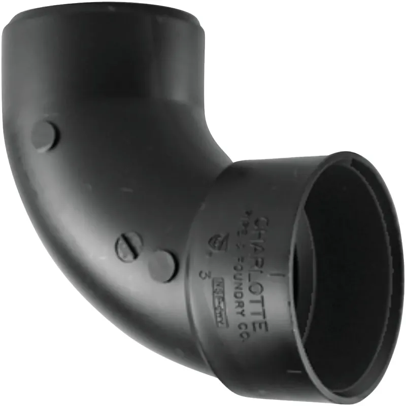 Abs/dwv Pipe 90-degree Street Ell, 3 In.