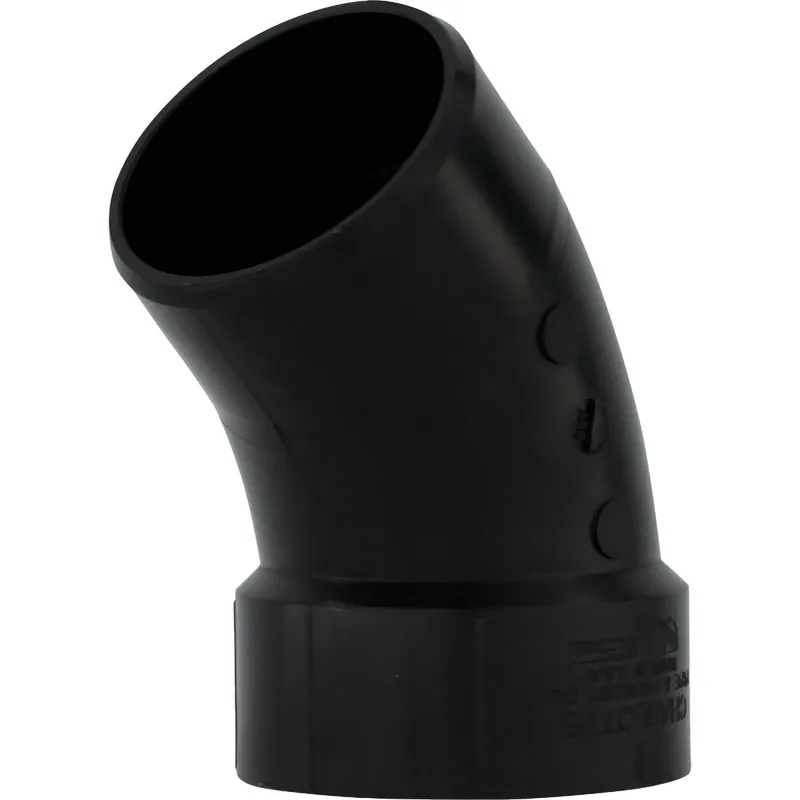 Abs/dwv Pipe 45-degree Street Ell, 3 In.