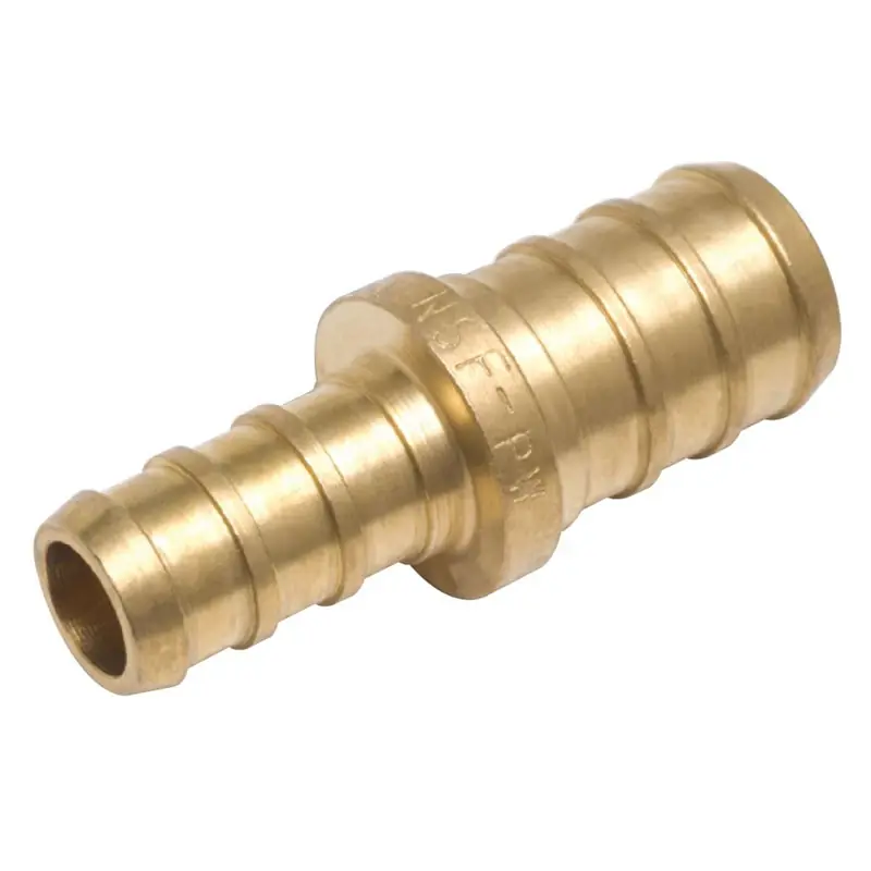 Barb Pex Coupling, Lead-free Brass, 1/2 X 3/8 In.