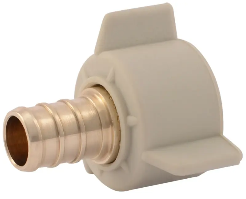 Barbed Pex Pipe Thread Adapter, 1/2 In. Brass Barb Insert X 1/2 In. Fpt