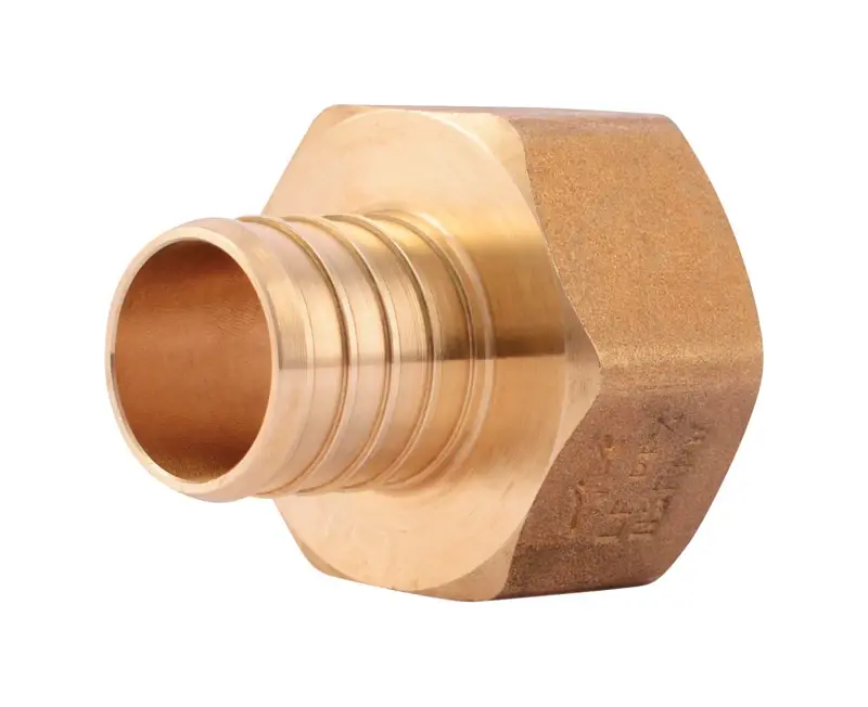 Brass Pipe Adapter, 1 In. Barb Insert X 1 In. Fpt