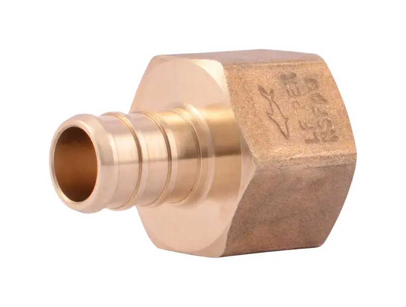 1/2 In. Fpt X 1/2 In. D Crimp Brass Connector
