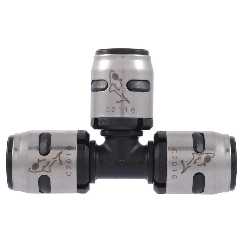Evopex 1/2 In. Push X 1/2 In. D Push Plastic Tee