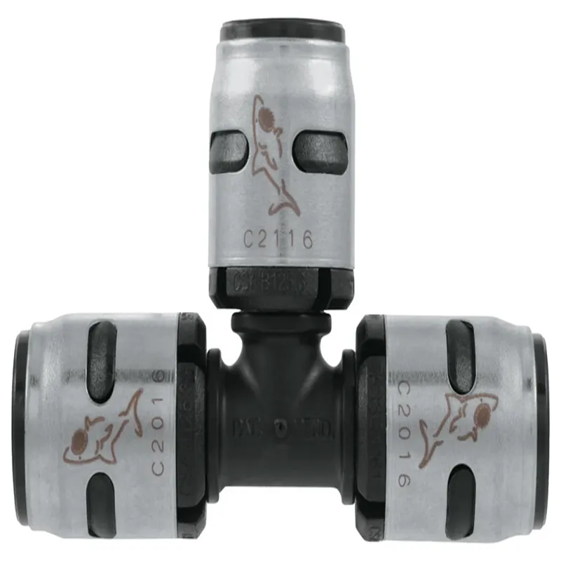 Pex Evopex Push To Connect Pipe Tee, 1/2 X 1/2 X 1/2 In.