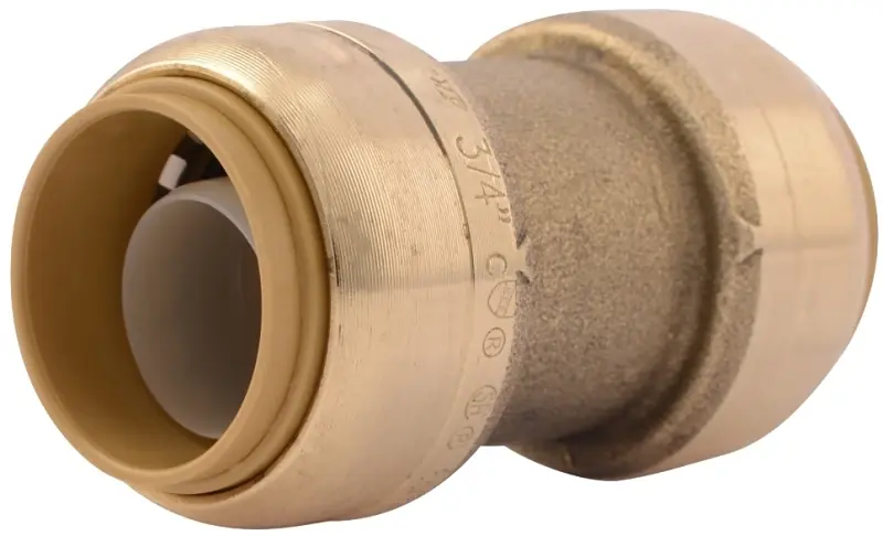 3/4 In. Push-to-connect Brass Coupling For Pex, Copper, Cpvc
