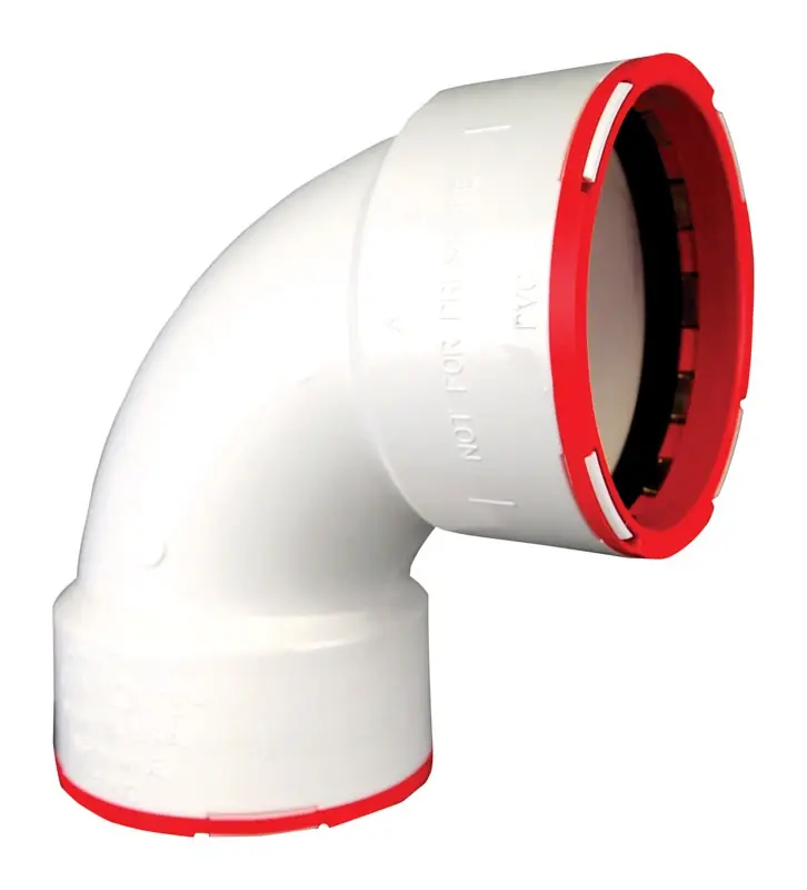 Connectite Schedule 40 2 In. Hub X 2 In. D Hub Pvc Bend Elbow 1 Pk