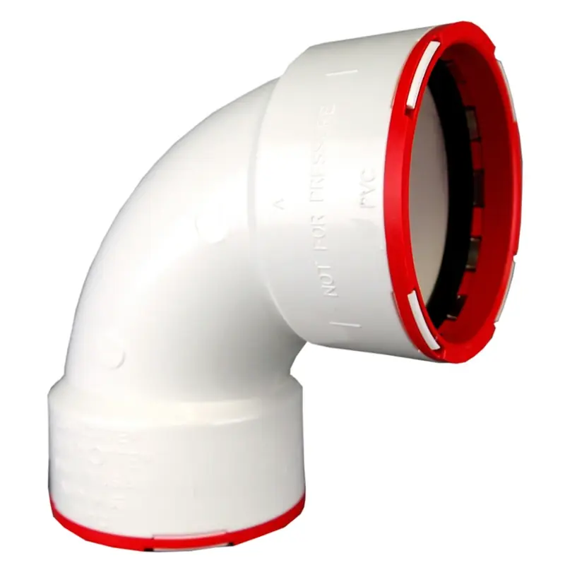Connectite Schedule 40 1-1/2 In. Hub X 1-1/2 In. D Hub Pvc Bend Elbow 1 Pk