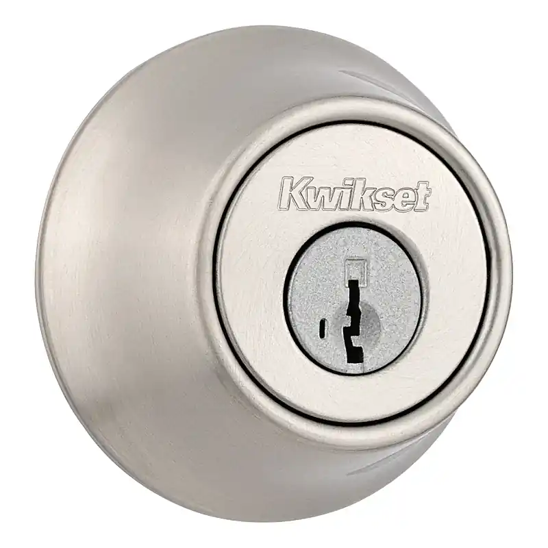 Smartkey Security Satin Nickel Metal Single Cylinder Deadbolt