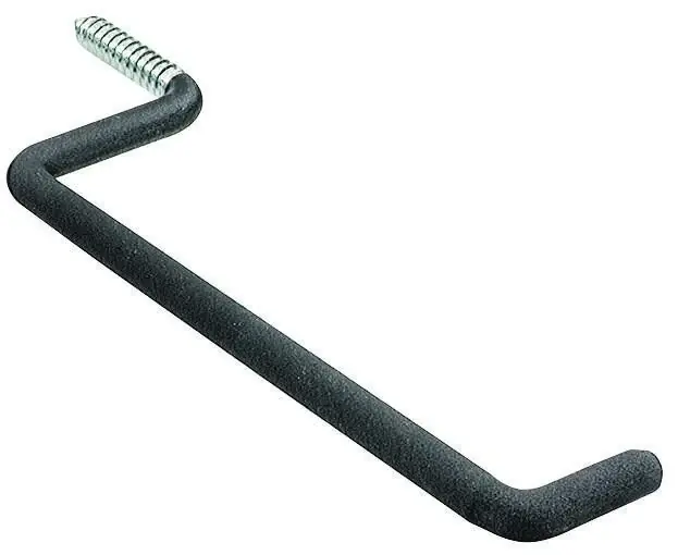 9.5 In. L Vinyl Coated Black Steel Large Ladder Hook Ladder Hook 50 Lb. Cap. 1 Pk