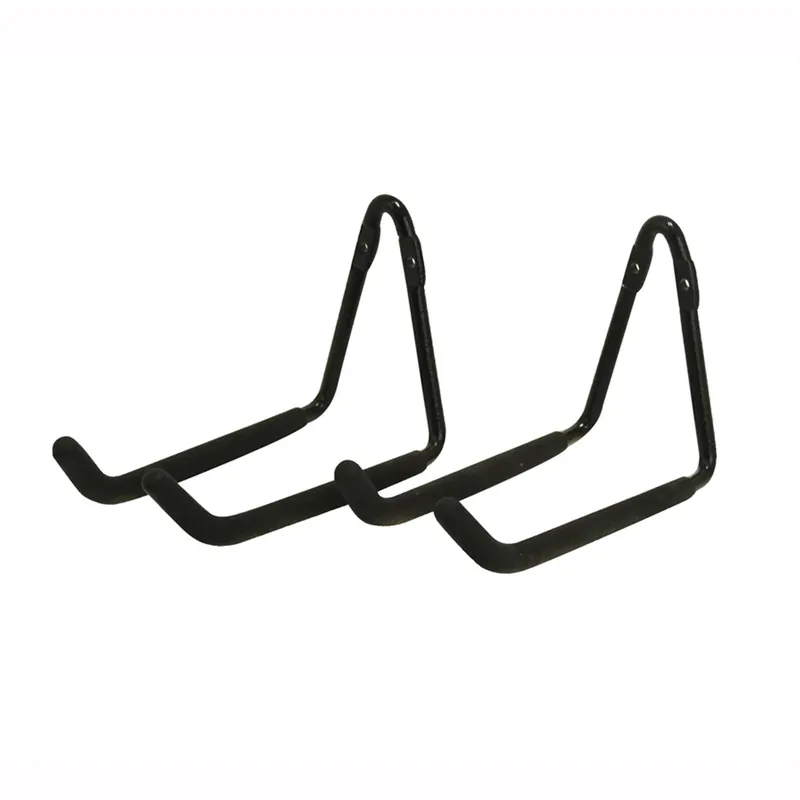 7 In. L Zinc-plated Black Steel Hanger Holder 50 Lb. Cap. 2 Pk