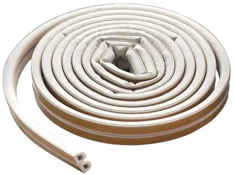 All Climate Weatherstrip, D Profile, White, 5/16-in. X 17-ft.