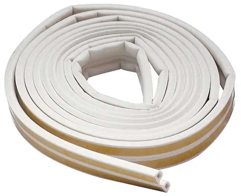 Weatherstrip, Door Bottom, White, 17-ft.