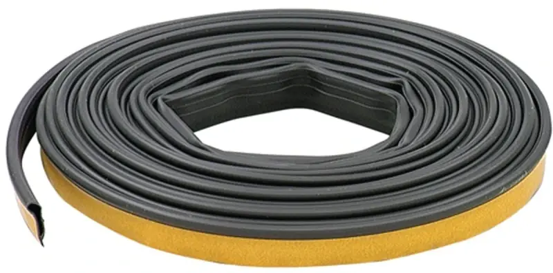 1/2 In. X 20 Ft. Black Silicone Door Seal Weatherstrip Gasket