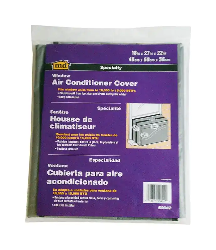 M-d 18 In. H X 27 In. W Square Outdoor Window Air Conditioner Cover - Gray