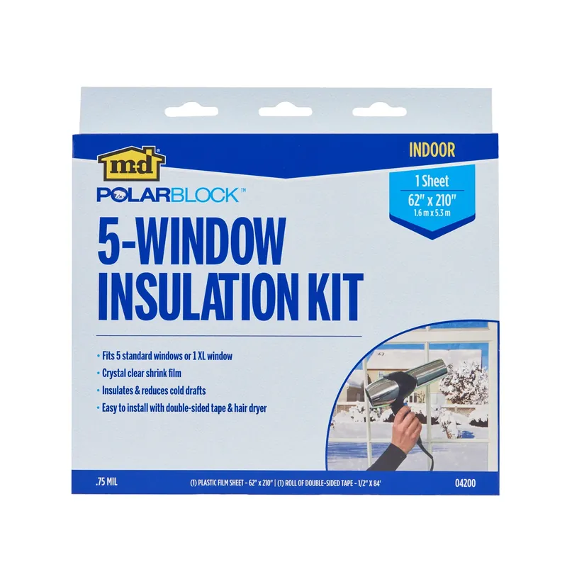 Window Shrink & Seal Kit, 5-window, 62 X 210-in.